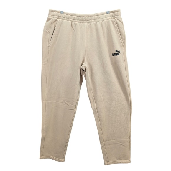 Puma Men's Fleece Pants Activewear Size XL Beige Joggers Training‎ Gym Running - Picture 4 of 9